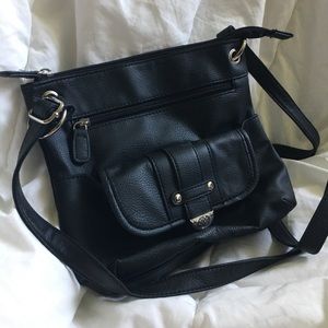Black Leather Purse